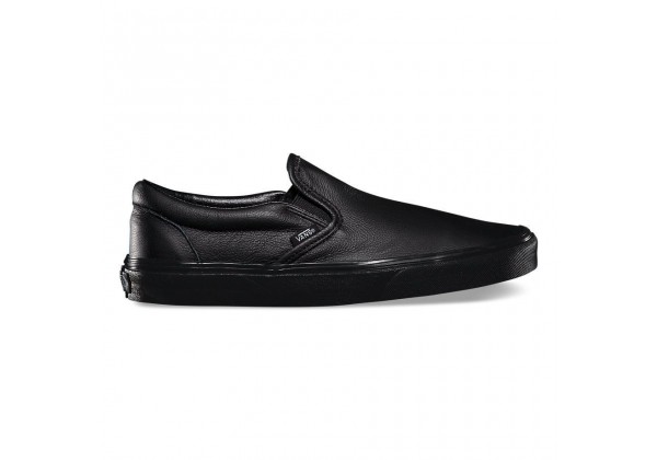 All black slip on vans near me hotsell